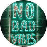 No Bad Vibes LED Light Sign - LED Gift Works