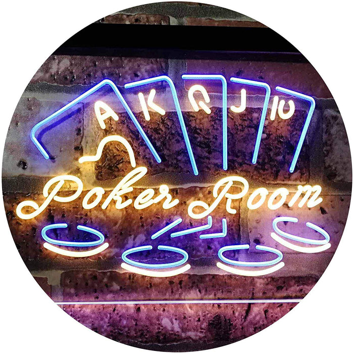 Poker Room LED Light Sign - Way Up Gifts