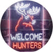 Hunting Store Cabin Decor Welcome Hunters LED Light Sign - Way Up Gifts