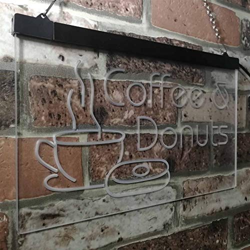 Coffee Donuts LED Light Sign - Way Up Gifts