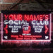 Personalized Social Club LED Light Sign - Way Up Gifts
