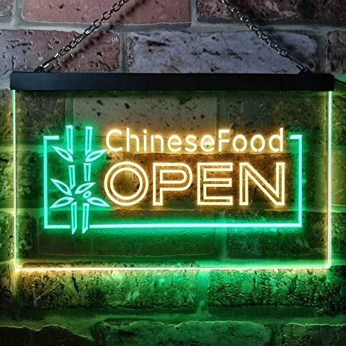 Open Restaurant Chinese Food LED Light Sign - Way Up Gifts