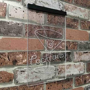 Cocktails LED Light Sign - LED Gift Works