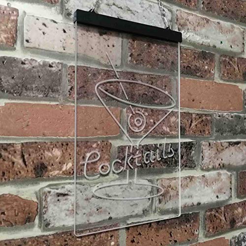 Cocktails LED Light Sign - LED Gift Works