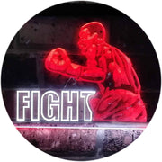 Fitness Gym Boxer Fight Boxing Man Cave LED Light Sign - LED Gift Works