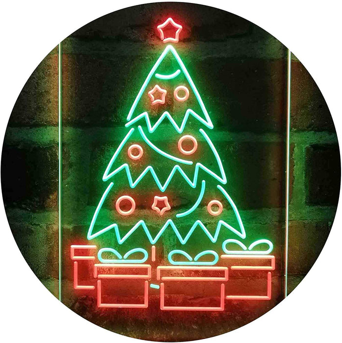 Christmas Tree Present Gifts LED Light Sign - Way Up Gifts
