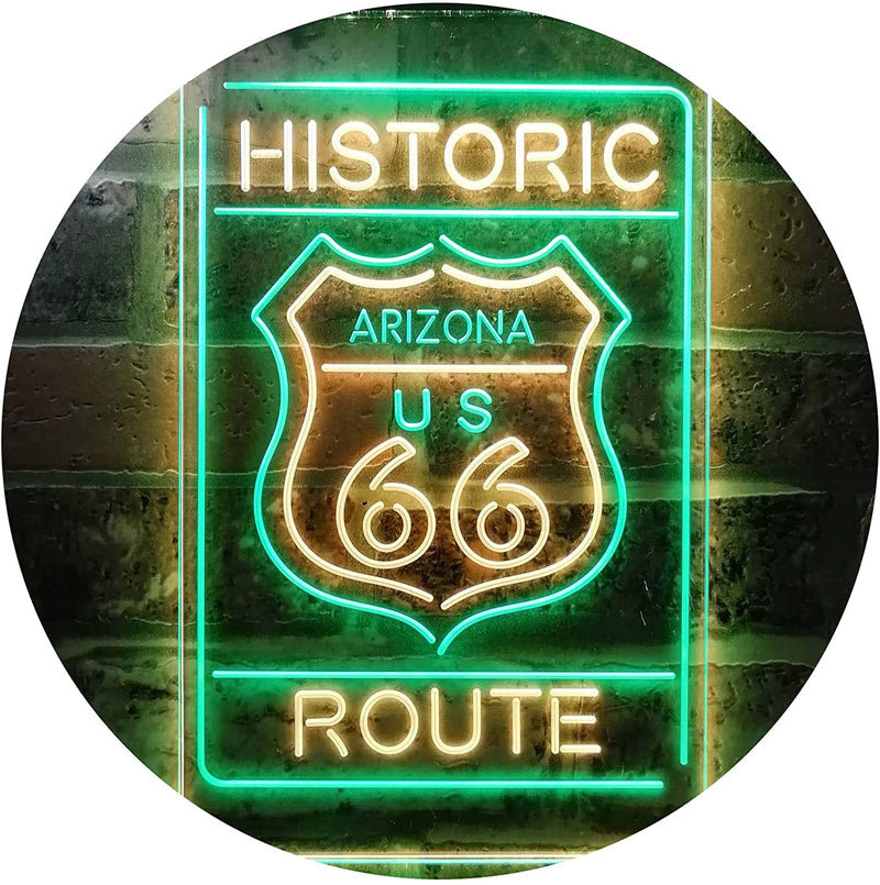 Arizona Historic Route US 66 LED Light Sign - LED Gift Works