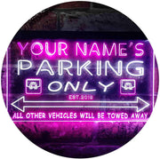 Personalized Parking Only LED Light Sign - LED Gift Works