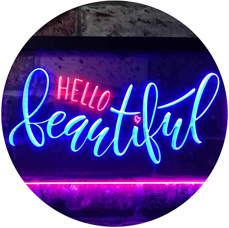 Hello Beautiful LED Light Sign - LED Gift Works