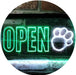 Open Paw Print Dog Grooming LED Light Sign - Way Up Gifts