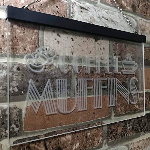 Bakery Coffee Muffins LED Light Sign - Way Up Gifts
