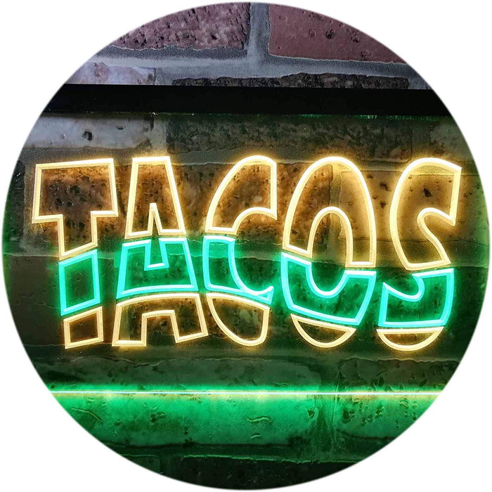 Mexican Restaurant Tacos LED Light Sign - Way Up Gifts