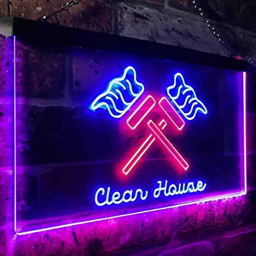 Clean House Maid Services LED Light Sign - LED Gift Works