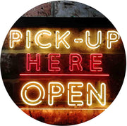 Pick Up Here Open LED Light Sign - LED Gift Works