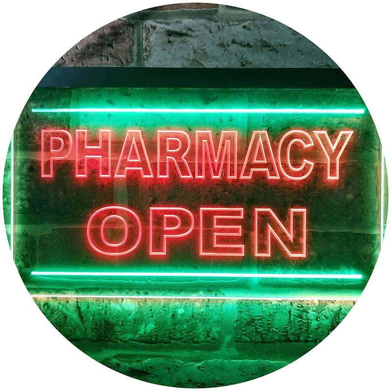Pharmacy Open Shop LED Light Sign - LED Gift Works