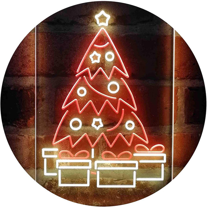 Christmas Tree Present Gifts LED Light Sign - Way Up Gifts