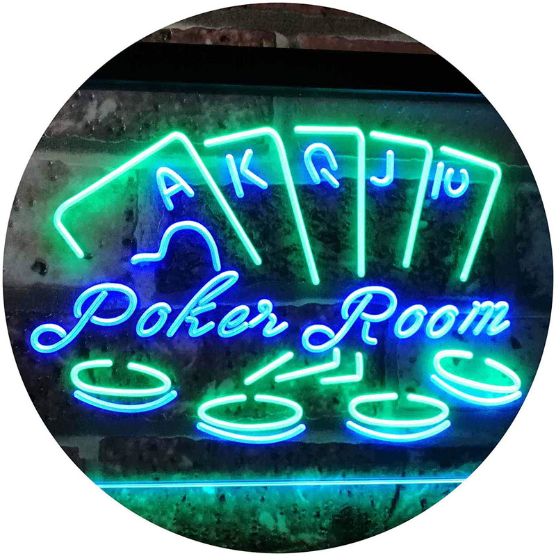 Poker Room LED Light Sign - LED Gift Works