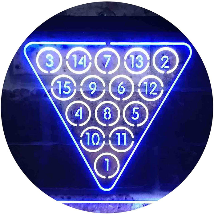 Billiards Pool Snooker LED Light Sign - Way Up Gifts