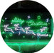 Merry Christmas Santa Claus Sleigh Reindeer LED Light Sign - Way Up Gifts