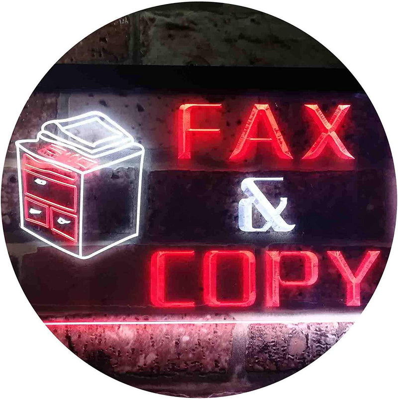Fax Copy LED Light Sign - LED Gift Works