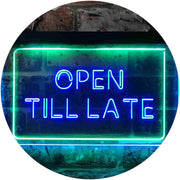 Open Till Late LED Light Sign - LED Gift Works