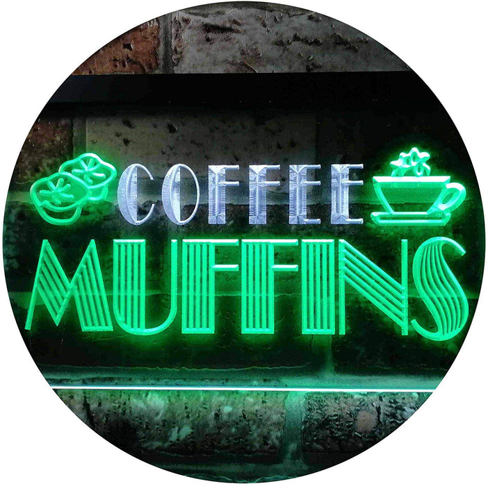 Bakery Coffee Muffins LED Light Sign - Way Up Gifts