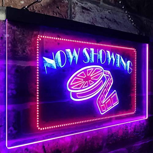 Movie Film Theater Now Showing LED Light Sign - LED Gift Works