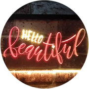 Hello Beautiful LED Light Sign - LED Gift Works