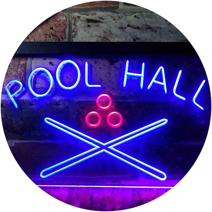 Billiards Pool Hall LED Light Sign - Way Up Gifts