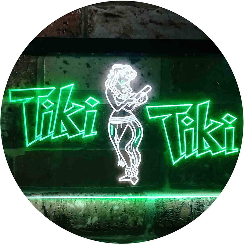 Hula Dancer Tiki Tiki Bar LED Light Sign - LED Gift Works