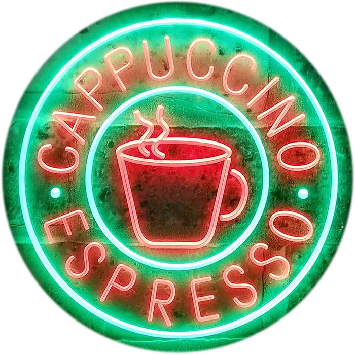 Coffee Cappuccino Espresso LED Light Sign - Way Up Gifts