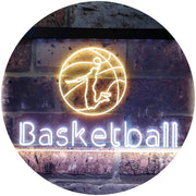 Sports Man Cave Basketball LED Light Sign - LED Gift Works