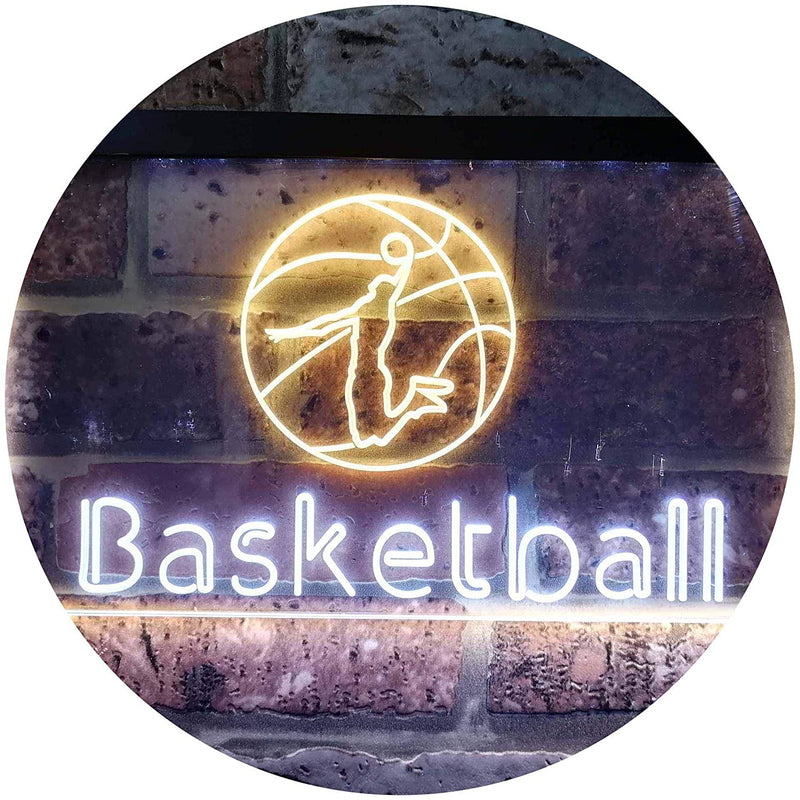 Sports Man Cave Basketball LED Light Sign - LED Gift Works