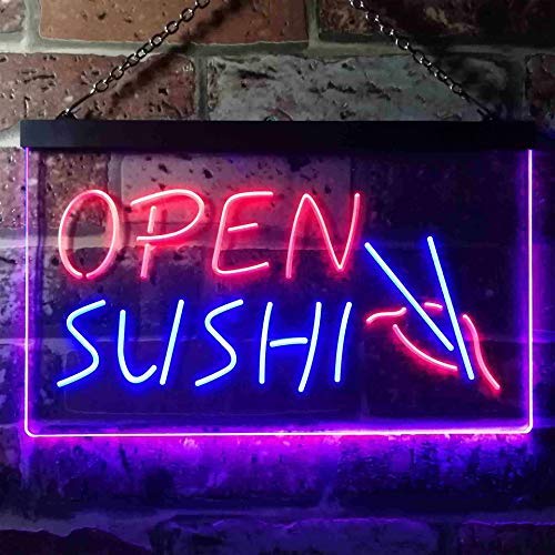 Open Sushi LED Light Sign - LED Gift Works