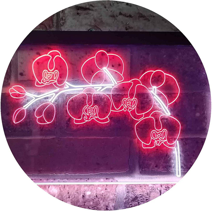 Orchids Florist Flower Shop LED Light Sign - Way Up Gifts