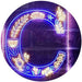 Family Name Letter C Monogram Initial LED Light Sign - Way Up Gifts