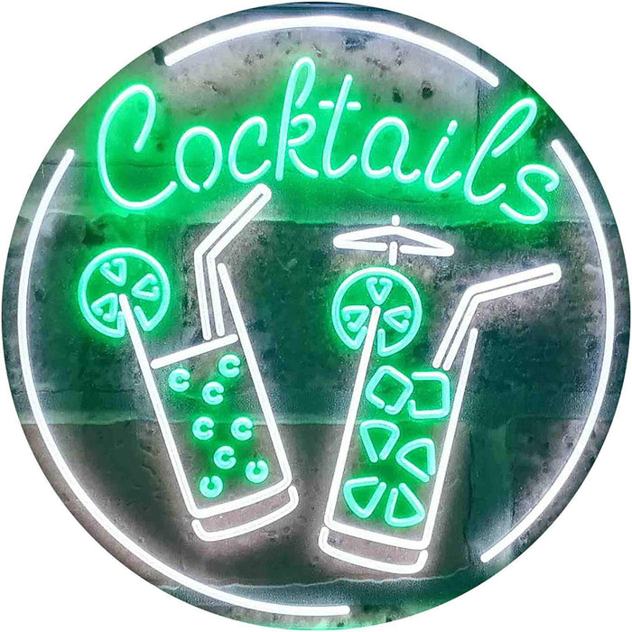 Cocktails LED Light Sign - Way Up Gifts