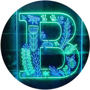 Family Name Letter B Monogram Initial LED Light Sign - LED Gift Works