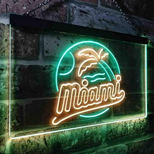 Miami Led Signs Buy Miami Florida LED Neon Light Sign — LED Gift Works