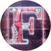 Family Name Letter F Monogram Initial LED Light Sign - Way Up Gifts