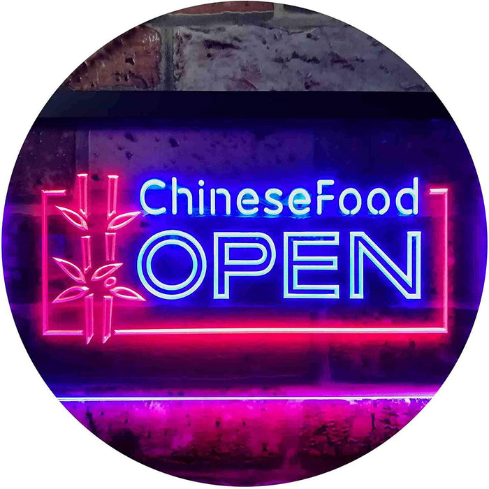 Open Restaurant Chinese Food LED Light Sign - Way Up Gifts