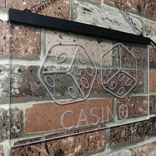 Dice Casino LED Light Sign - LED Gift Works