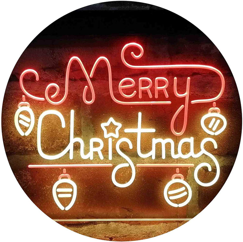 Merry Christmas Bulbs LED Light Sign - LED Gift Works