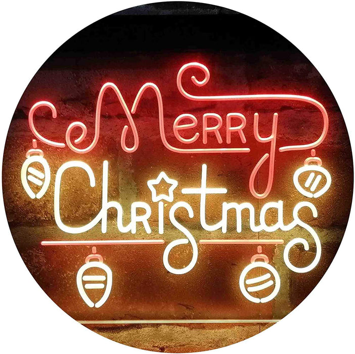 Merry Christmas Bulbs LED Light Sign - Way Up Gifts