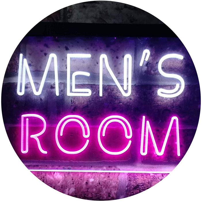 Bathroom Restroom Men's Room LED Light Sign - Way Up Gifts