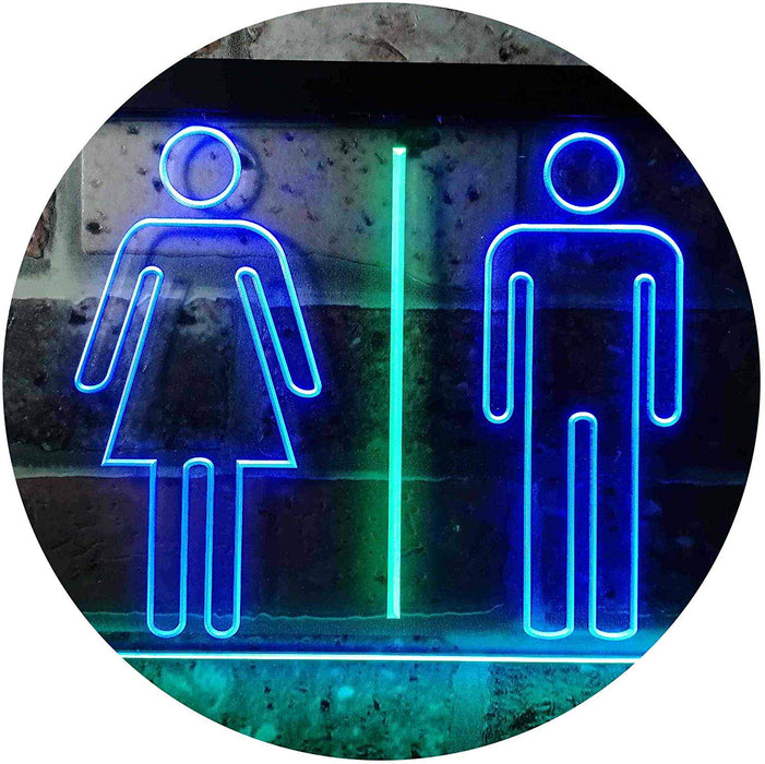 Men Women Bathroom Restroom LED Light Sign - Way Up Gifts