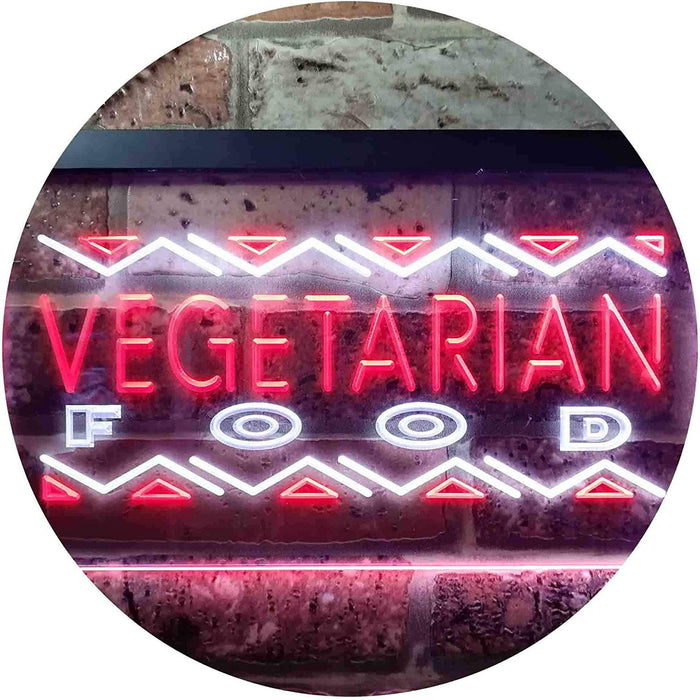 Vegetarian Food LED Light Sign - Way Up Gifts