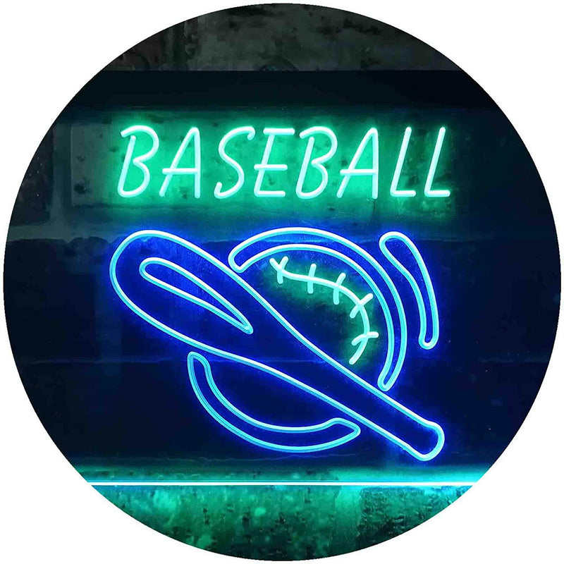 Baseball Man Cave Sports Wall Decor LED Light Sign - LED Gift Works