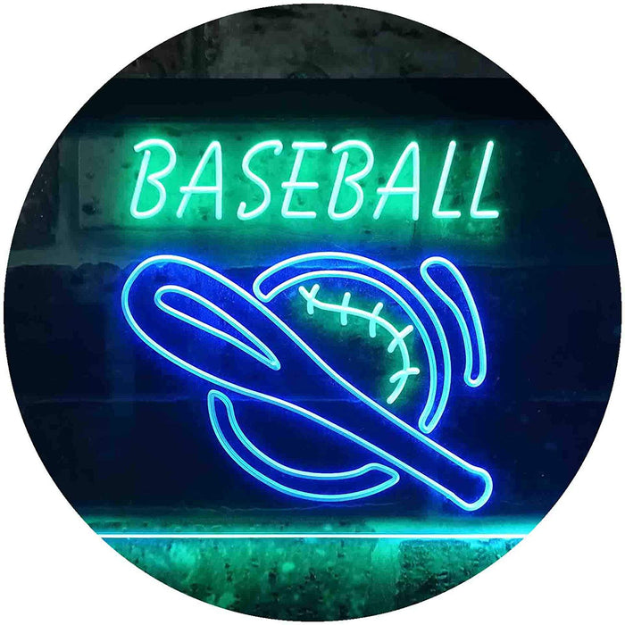 Baseball Man Cave Sports Wall Decor LED Light Sign - Way Up Gifts