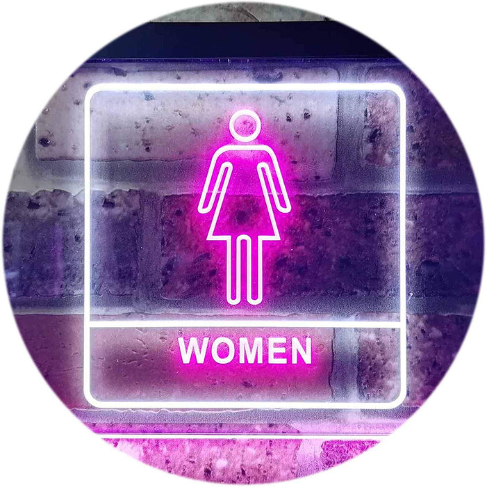 Women Bathroom Restroom LED Light Sign - Way Up Gifts